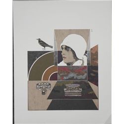 John Asquith Signed Art Poster Print 1920s Woman