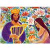 Image 2 : Ira Moskowitz Signed Judaic Art Print David & Bathsheba
