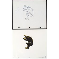 Original Production Cel Getting Out Drawing Herculoids