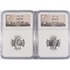 Image 1 : 1959 ROOSEVELT DIME NGC MS-65 FT  & 1960 ROOSEVELT DIME NGC MS-65  FT