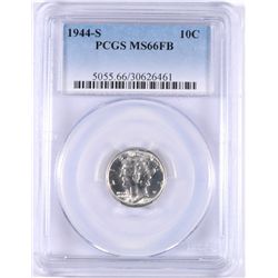 1944-S MERCURY DIME PCGS MS-66 FB