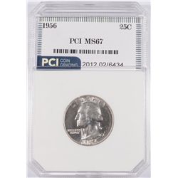 1956 WASHINGTON QUARTER,PCI MS-67