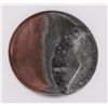 Image 2 : LINCOLN CENT MINT ERROR, OFF CENTER AND UNPLATED, NO DATE, ANACS MS-63 RARE!!!