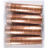 Image 1 : LOT OF ( 4 ) ORIGINAL GEM ROLLS OF 1954 LINCOLN CENTS, ( 200 ) COINS