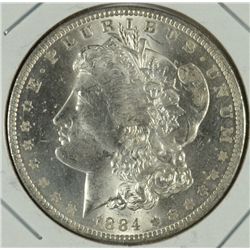 1884-O MORGAN DOLLAR CH/GEM BU