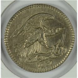 1837 FEUCHTWANGER BU GREAT STRIKE, SCRATCHES OBVERSE