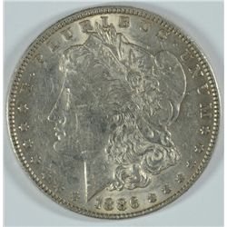 1886 MORGAN SILVER DOLLAR AU+