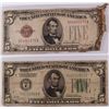 Image 1 : LOT OF (2) 1928 $5.00 NOTES