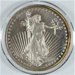 1oz .999 SILVER TOWNE SILVER ROUND, WALKING LIBERTY STYLE