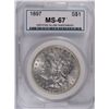 Image 1 : 1897 MORGAN DOLLAR CSI MS-67