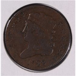 1828 HALF CENT VF-35