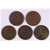 Image 2 : (5) 1846 LARGE CENTS