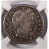 Image 2 : 1909 BARBER QUARTER, NGC AU-58  NICE!