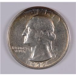 1937-S WASHINGTON QUARTER AU-58