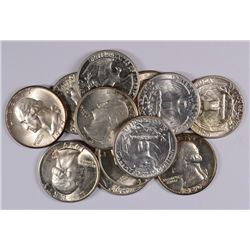 (12) SILVER WASHINGTON QUARTERS (34,35,36,39,39-D,39-S,40,40-S,41,41-D,41-S,42)