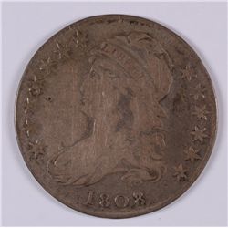 1808/7 BUST HALF DOLLAR F/VF