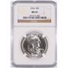 Image 1 : 1954 FRANKLIN HALF DOLLAR, NGC MS-65