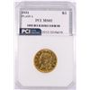 Image 1 : 1834 CLASSIC HEAD $5.00 GOLD, PCI MS-62