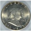 Image 2 : 1948 FRANKLIN HALF DOLLAR, OMAHA BANK HOARD, PCGS 64 FBL