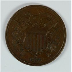 1865 TWO CENT PC SUPER SLIDER