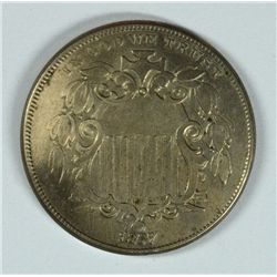1867 SHIELD NICKEL AU-58 (NICE)