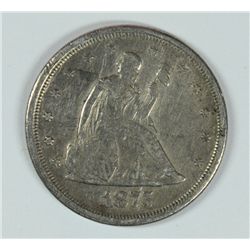 1875-S TWENTY CENT PC F/VF