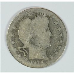 1914-S BARBER QUARTER FAIR