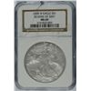 Image 1 : 2008-W (REV OF 2007) SILVER AMERICAN EAGLE NGC MS-69 (CRACKED CASE) RARE !!!