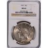 Image 1 : 1927 PEACE DOLLAR NGC MS-62