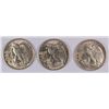 Image 2 : (3) 1943 WALKING LIBERTY HALF DOLLAR CH AU'S