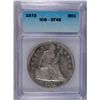 Image 1 : 1872 SEATED DOLLAR ICG EF-45