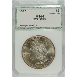 1887 MORGAN DOLLAR PCI MS-64