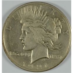 1921 PEACE DOLLAR XF