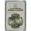 Image 1 : 1925 PEACE DOLLAR NGC MS-63