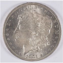 1901-O MORGAN SILVER DOLLAR, MS-64