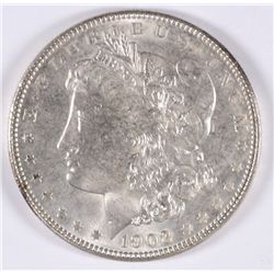 1902 MORGAN SILVER DOLLAR, MS-63+ BLAST WHITE!