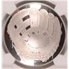Image 2 : 2014 BASEBALL HALL OF FAME SILVER DOLLAR, NGC MS-69!  WOW!!
