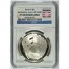 Image 1 : 2014 BASEBALL HALL OF FAME SILVER DOLLAR, NGC PROOF-69 ULTRA CAMEO  BEAUTIFUL!