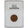 Image 1 : 1854 1/2 CENT NGC MS 65 BROWN GEM!