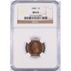 Image 1 : 1860 INDIAN HEAD CENT NGC MS65