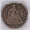 Image 2 : 1844 SEATED LIBERTY DIME PCGS F12