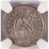 Image 2 : 1853 ARROWS SEATED DIME NGC MS65 GEM SUPER COLORS! RARE!