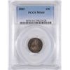 Image 1 : 1885 SEATED LIBERTY DIME PCGS MS-64 NICE ORIGINAL TONE