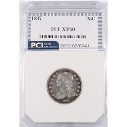 1837 BUST QUARTER, PCI XF-40 NICE!