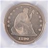 Image 2 : 1890 PROOF SEATED QUARTER PCGS PR-63 CAMEO (WHITE)
