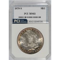 1879-S MORGAN SILVER DOLLAR, PCI  MS-65  NICE ORIGINAL COIN