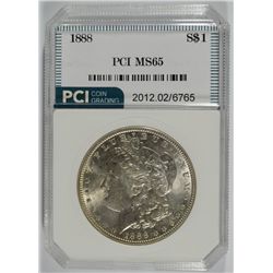 1888 MORGAN SILVER DOLLAR, PCI MS-65 NICE ORIGINAL COIN
