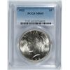Image 1 : 1922 PEACE SILVER DOLLAR, PCGS MS-65