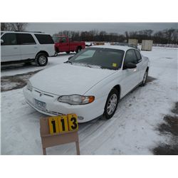 2000 Chev Monte Carlo                                 SN-2G1WW12E3Y9249250