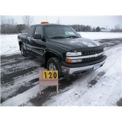 2002 Chev 2500 4x4                                  SN-1GCGK29U32Z274687